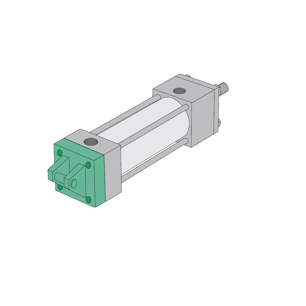 P2AK-05O2J-DAA0 NUMATICS/AVENTICS NFPA CYLINDER A SERIES 1 1/2" BORE 5 7/8" STROKE, DETACHABLE CLEVIS MNT, H/C CUSH